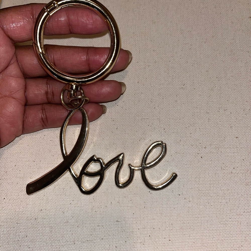 Gold Love Keychain